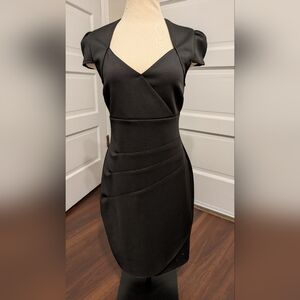 Guess Elegant Black Wrap Mini Dress